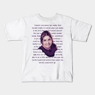 Gloria Steinem Portrait and Quote Kids T-Shirt